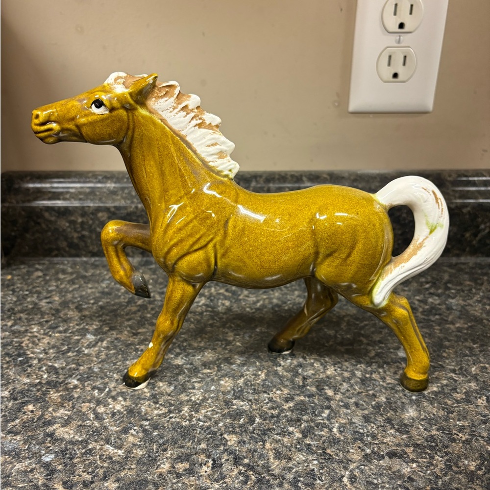 Ceramic horse statue